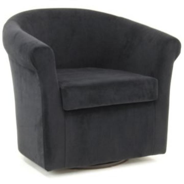 Black Marley Swivel Accent Chair