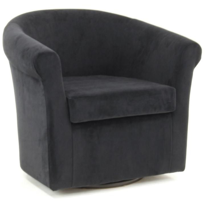 Black Marley Swivel Accent Chair