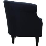 Navy Blue Rounded Accent Chair