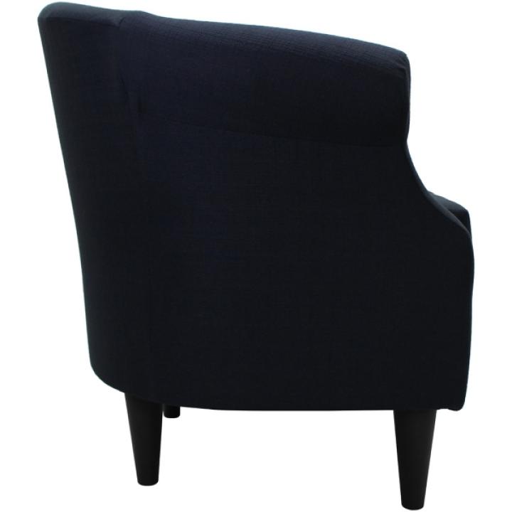 Navy Blue Rounded Accent Chair