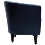 Navy Faux Leather Winslow Accent Chair