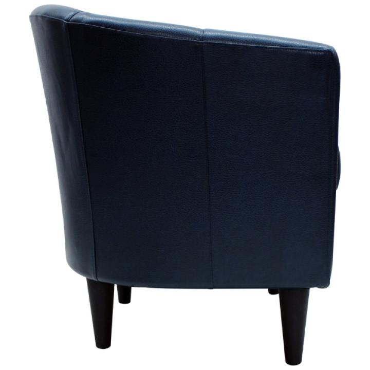 Navy Faux Leather Winslow Accent Chair