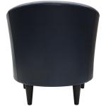 Navy Faux Leather Winslow Accent Chair