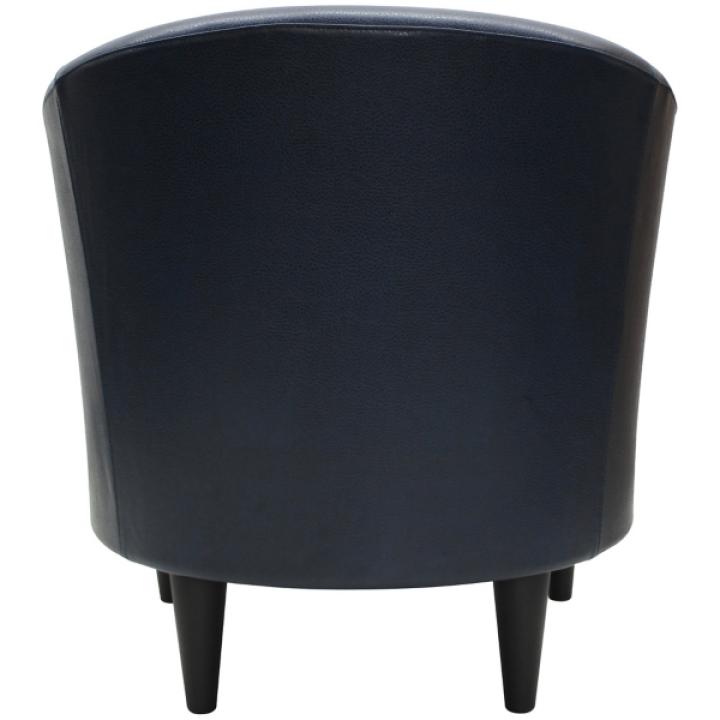 Navy Faux Leather Winslow Accent Chair