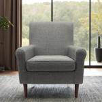Gray Ellen Rolled Arms Accent Chair