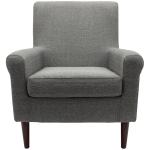 Gray Ellen Rolled Arms Accent Chair