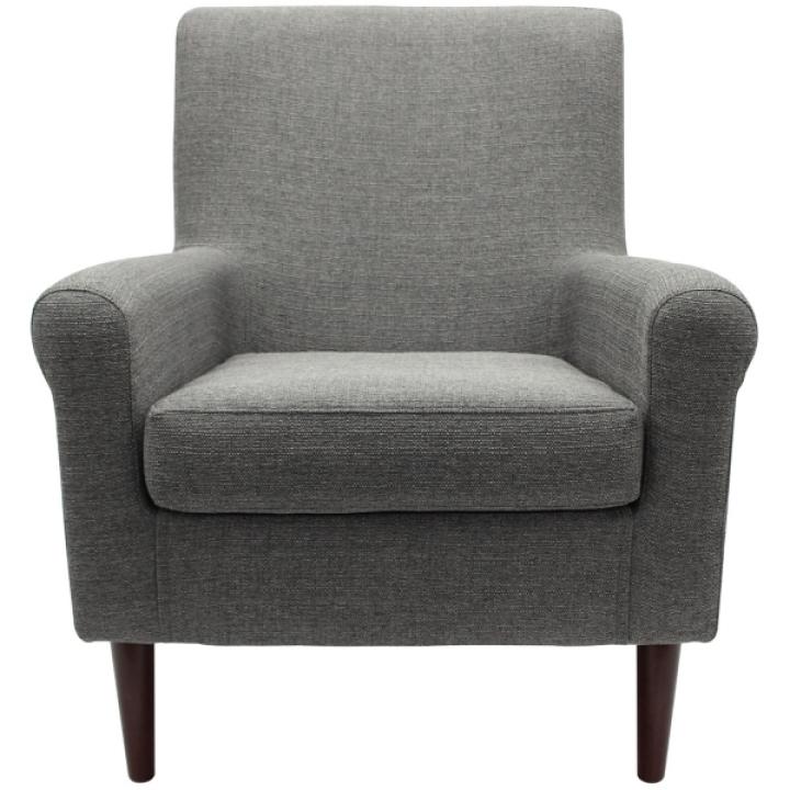 Gray Ellen Rolled Arms Accent Chair