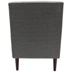 Gray Ellen Rolled Arms Accent Chair