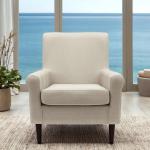 Cream Ellen Rolled Arms Accent Chair