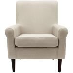 Cream Ellen Rolled Arms Accent Chair