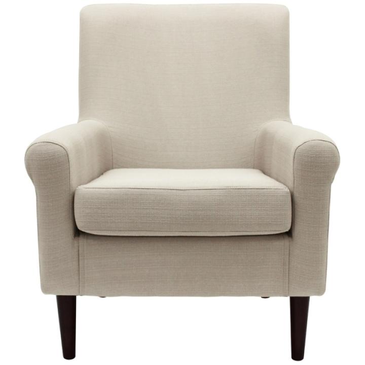 Cream Ellen Rolled Arms Accent Chair