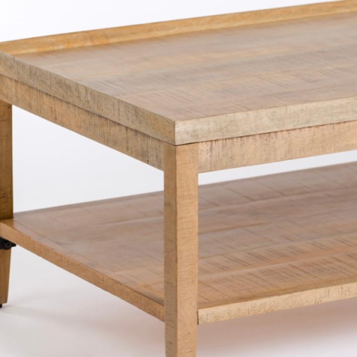 Natural Wood Hughes Coffee Table