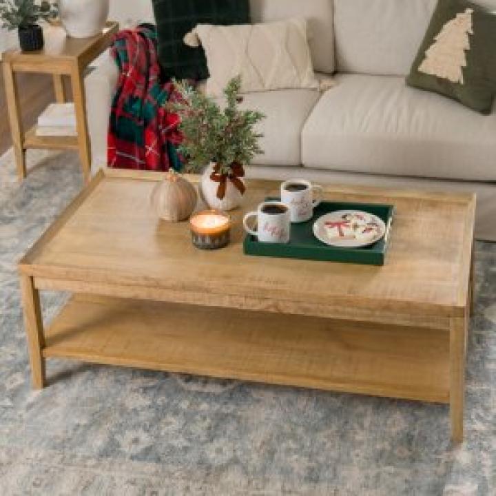 Natural Wood Hughes Coffee Table
