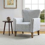 Gustaf Navy Striped Armchair