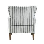 Gustaf Navy Striped Armchair