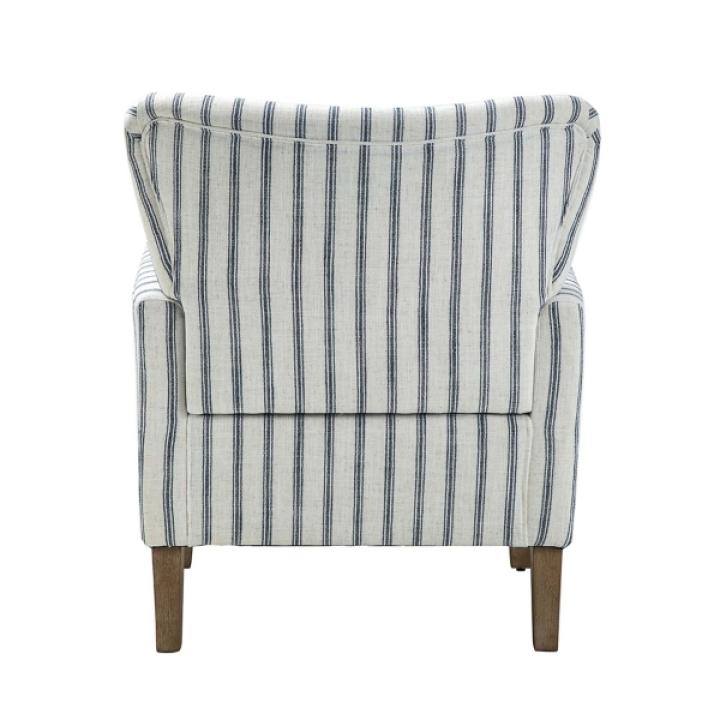 Gustaf Navy Striped Armchair
