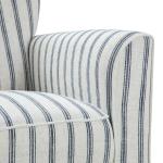 Gustaf Navy Striped Armchair