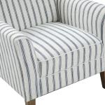 Gustaf Navy Striped Armchair