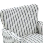 Gustaf Navy Striped Armchair
