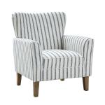 Gustaf Navy Striped Armchair