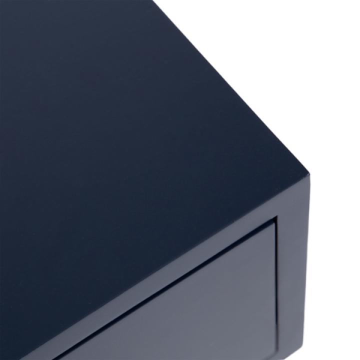 Navy Blue and Gold Glam Accent Table