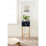 Navy Blue and Gold Glam Accent Table