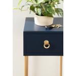 Navy Blue and Gold Glam Accent Table