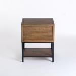 Reclaimed Wood Accent Table with Keeping Drawers