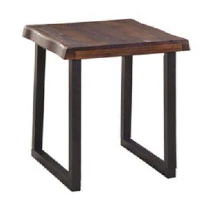 Cherry Live Edge Wood Accent Table