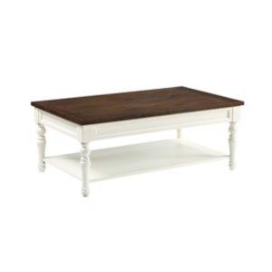 Ivory Farmhouse Wood Coffee Table