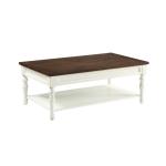 Ivory Farmhouse Wood Coffee Table