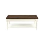 Ivory Farmhouse Wood Coffee Table