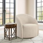 Khaki Boucle Danielle Accent Chair