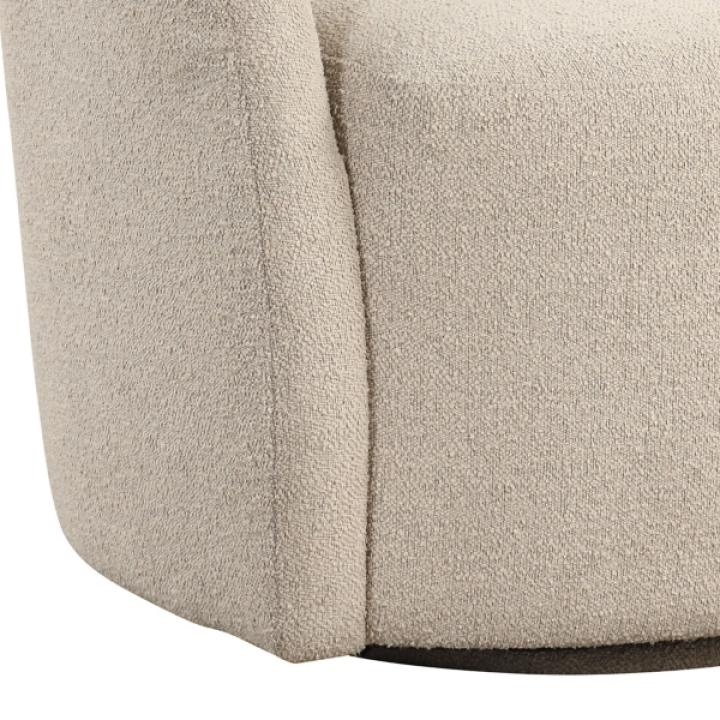 Khaki Boucle Danielle Accent Chair