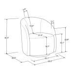 Khaki Boucle Danielle Accent Chair