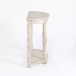 Savannah Cream Distressed Half Moon Console Table