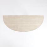 Savannah Cream Distressed Half Moon Console Table