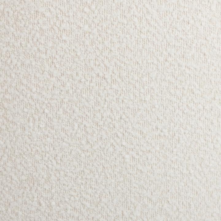 Small Round Cream Boucle Swivel Accent Chair