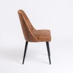 Brown Wyatt Faux Leather Dining Chair
