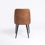 Brown Wyatt Faux Leather Dining Chairs, Set of 2