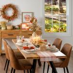 Brown Wyatt Faux Leather Dining Chairs, Set of 2