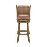 Sandrift Faux Leather Swivel Counter Stool