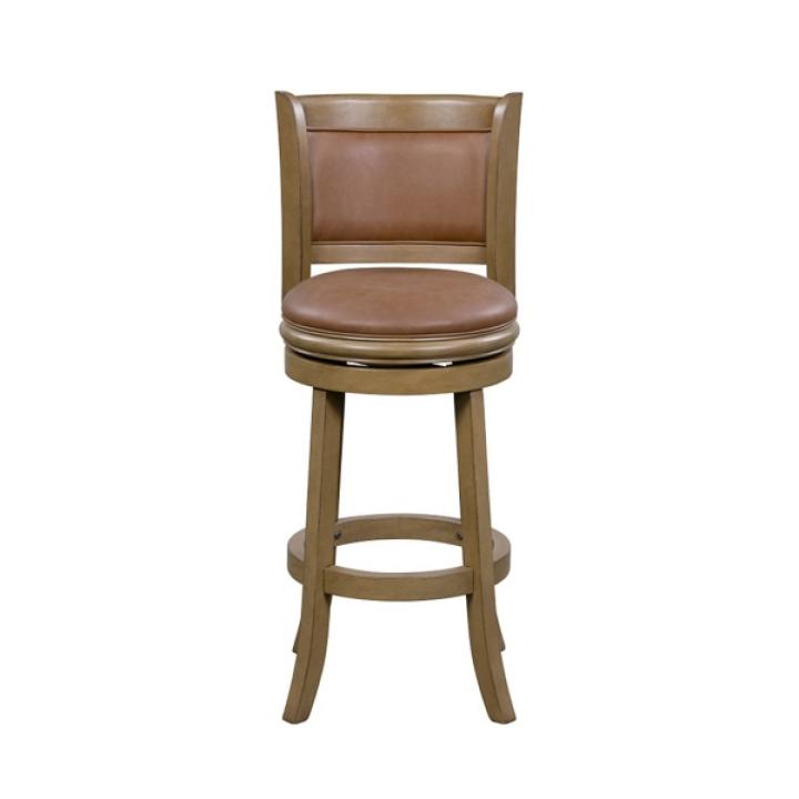 Sandrift Faux Leather Swivel Counter Stool
