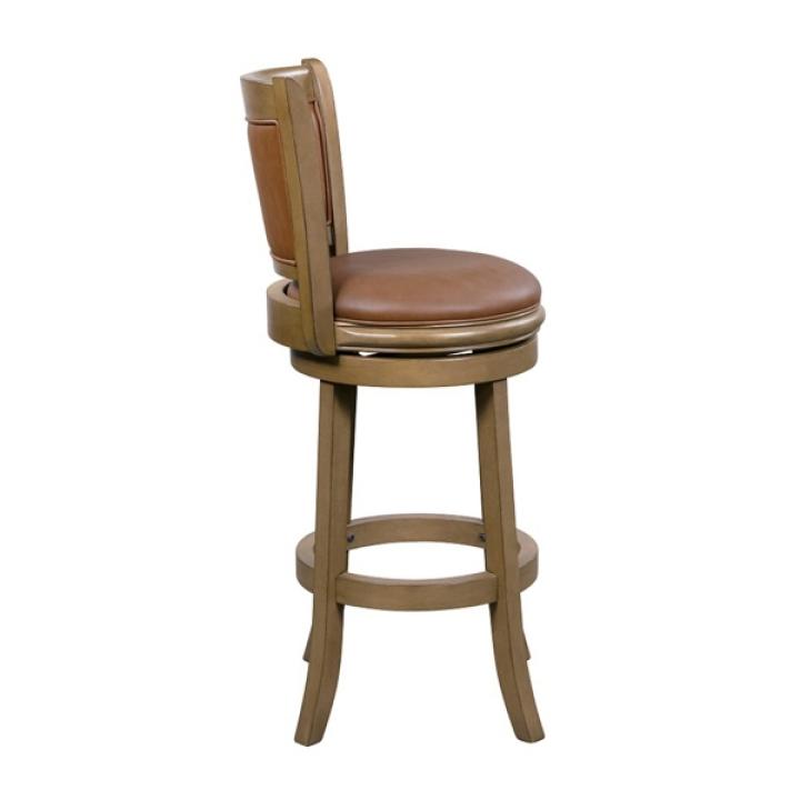 Sandrift Faux Leather Swivel Counter Stool