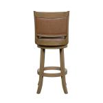 Sandrift Faux Leather Swivel Counter Stool