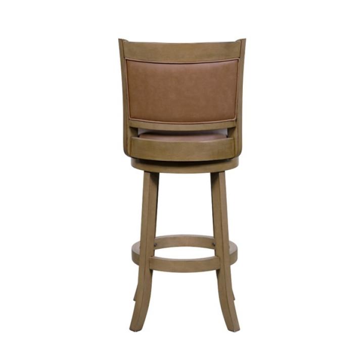 Sandrift Faux Leather Swivel Counter Stool