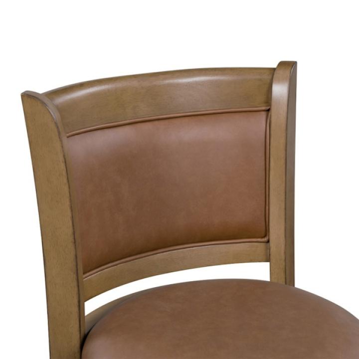 Sandrift Faux Leather Swivel Counter Stool