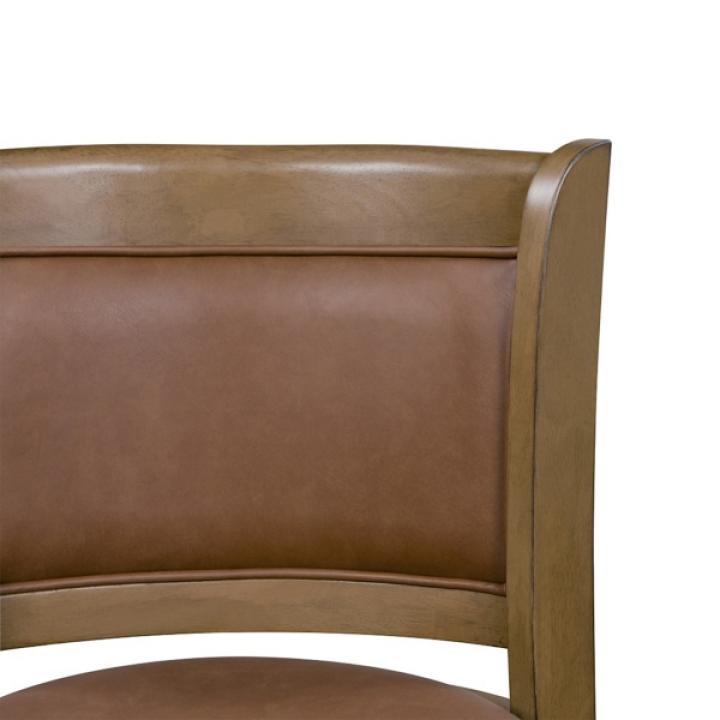 Sandrift Faux Leather Swivel Counter Stool