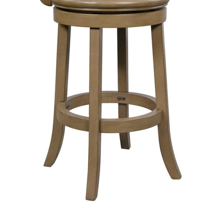 Sandrift Faux Leather Swivel Counter Stool