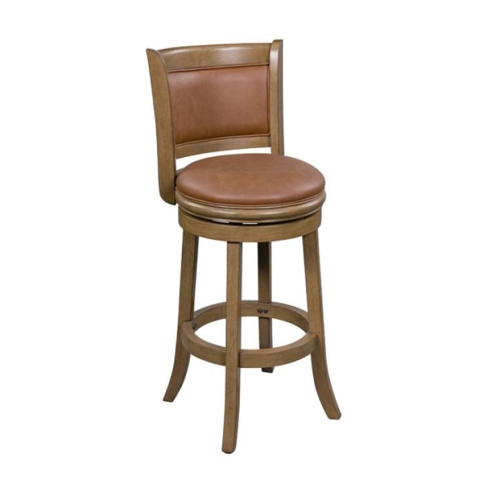 Sandrift Faux Leather Swivel Counter Stool